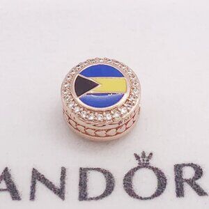 Pandora Bahamas Flag pendant Rose Gold-Plated